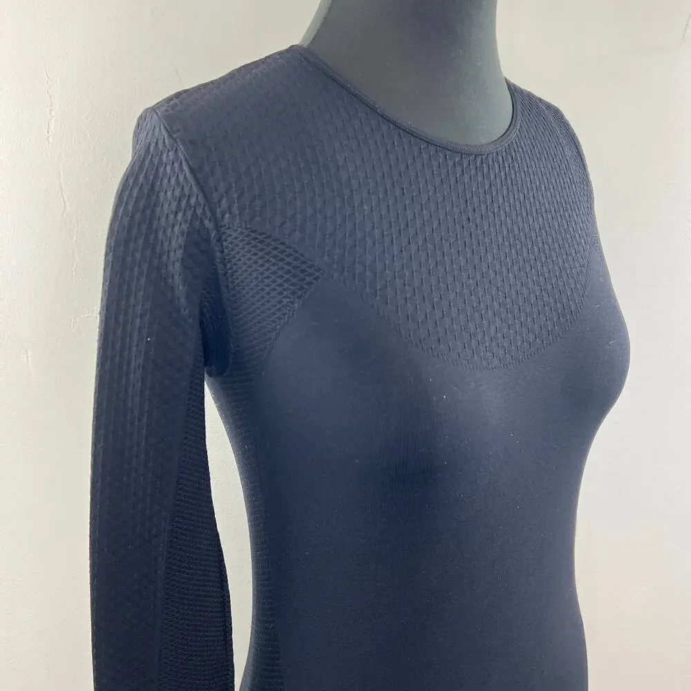 NORTH FACE Under Layer Vaporwick Black Long Sleeve Pullover Shirt Size S Small